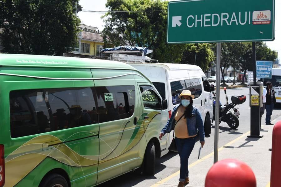 Surge caos vial en Chiautempan por supuesta invasión de ruta