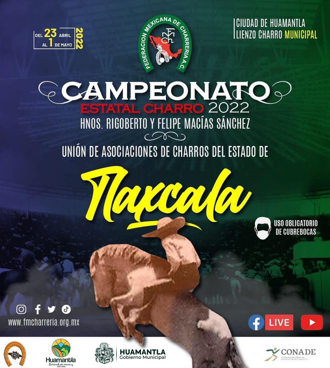 Se realizará en Huamantla el Campeonato Estatal Charro 2022