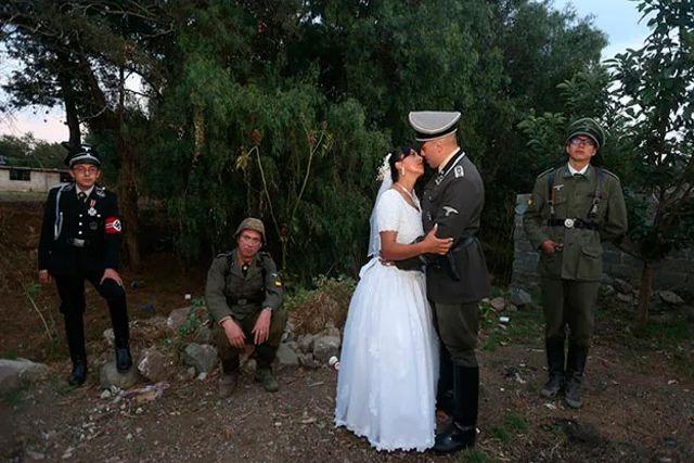 Organización judía exige a Tlaxcala condenar bodas con símbolos nazis