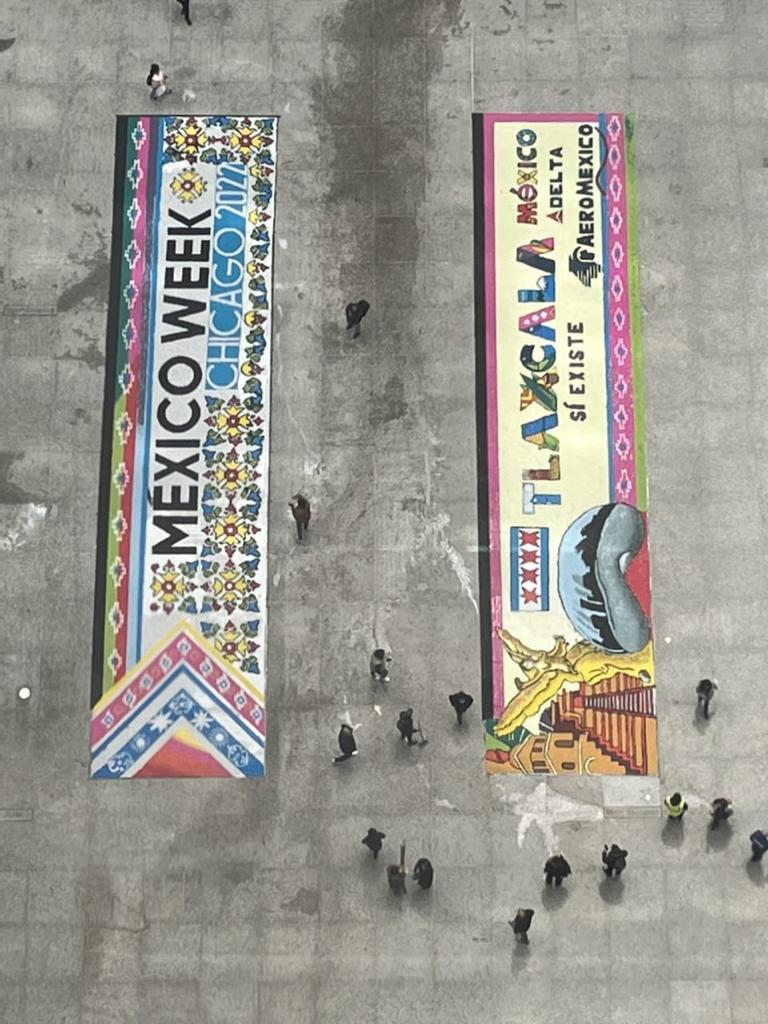 Tlaxcala, presente en el ¨México Week 2022¨ con alfombras de artesanos huamantlecos