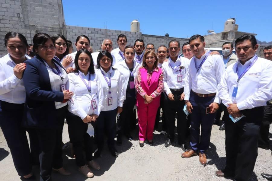 Inauguró Gobernadora Lorena Cuéllar módulo de atención a víctimas en Tlaxco