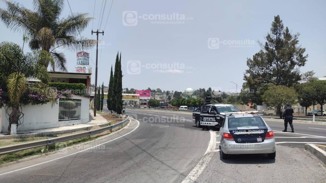 Detienen a sujetos presuntamente armados en la autopista Apizaco-Tlaxcala