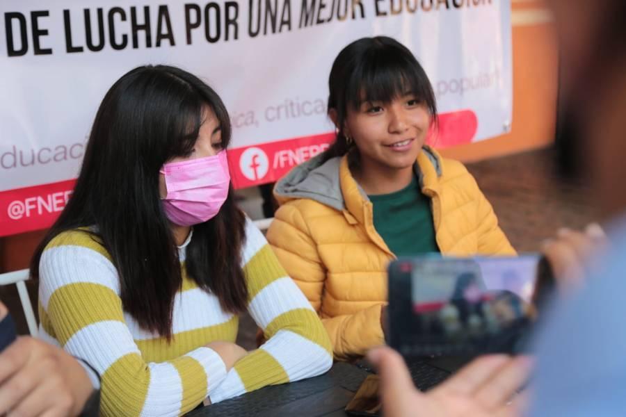 Adeudan cinco meses de subsidio de alimentación a estudiantes de la FNERRR en Tlaxcala