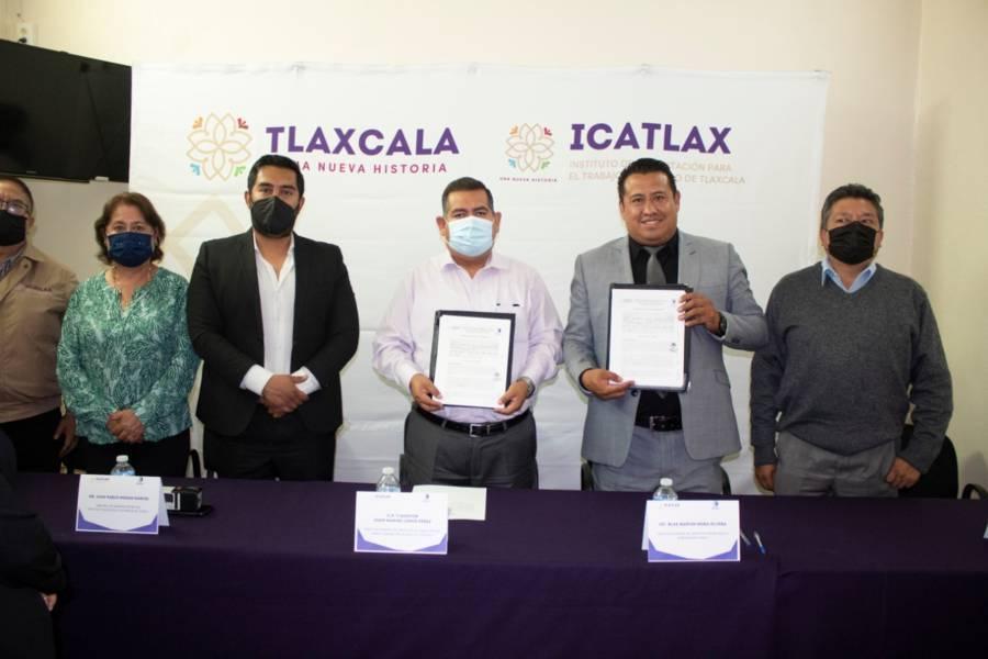 Firman convenio de colaboración el ITST e ICATLAX 