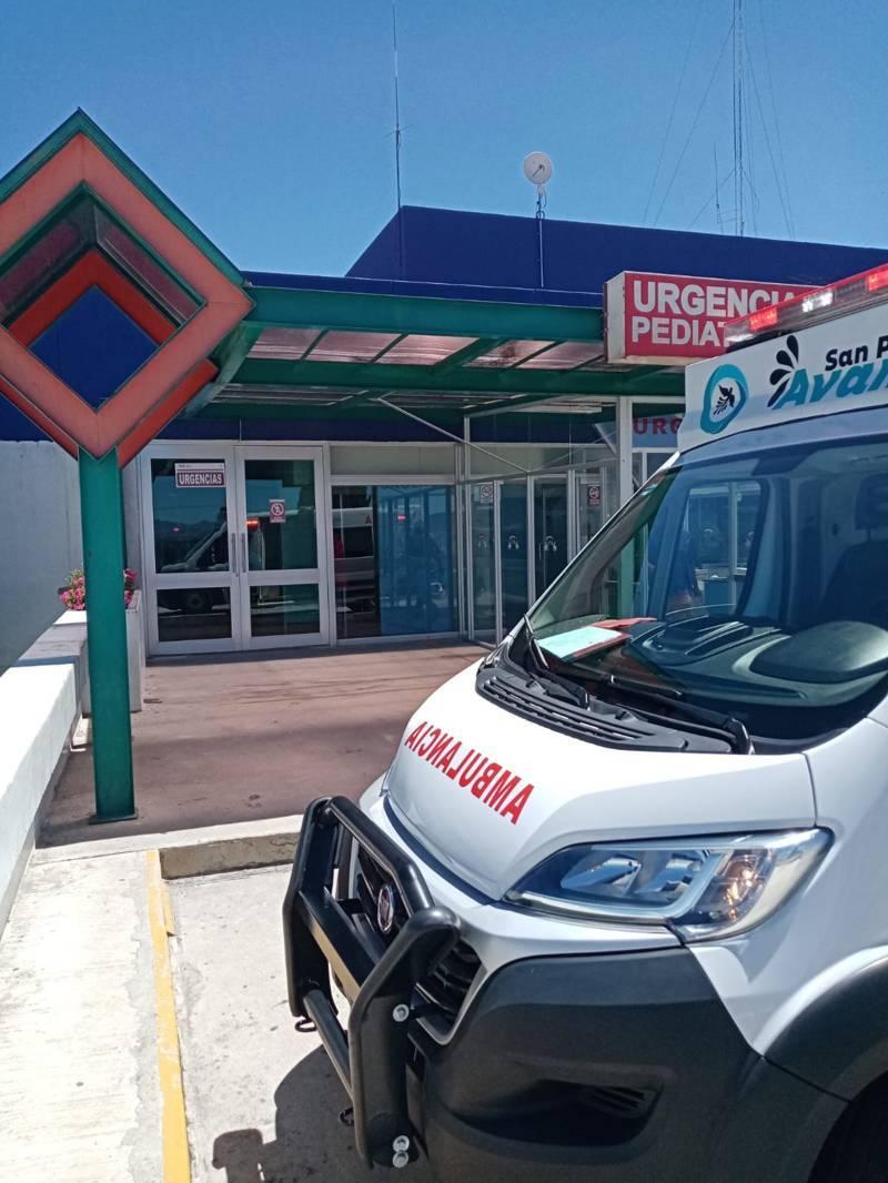 Paramédicos de la ambulancia de San Pablo del Monte salvan a niño tras sufrir paro cardiaco 