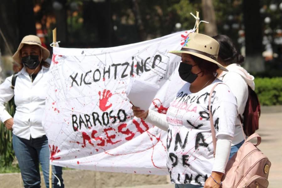 Al grito, “Un año en contra de la corrupción”, se manifiesta  Xicohtzinco