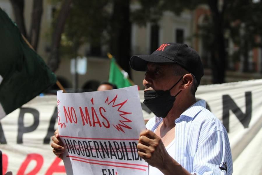 Al grito, “Un año en contra de la corrupción”, se manifiesta  Xicohtzinco