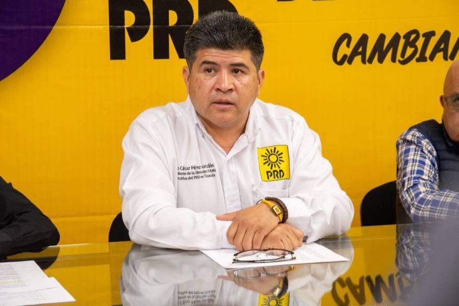 PRD reprueba a gobierno de Lorena Cuéllar a un año de su triunfo electoral