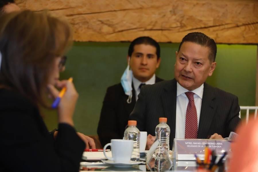 Reciben al nuevo delegado de la FGR en Tlaxcala, Rafael Contreras Labra 