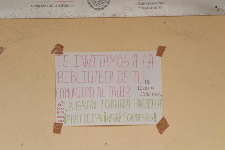 Denuncian falta de luz en la biblioteca pública de Santa Cruz Guadalupe 