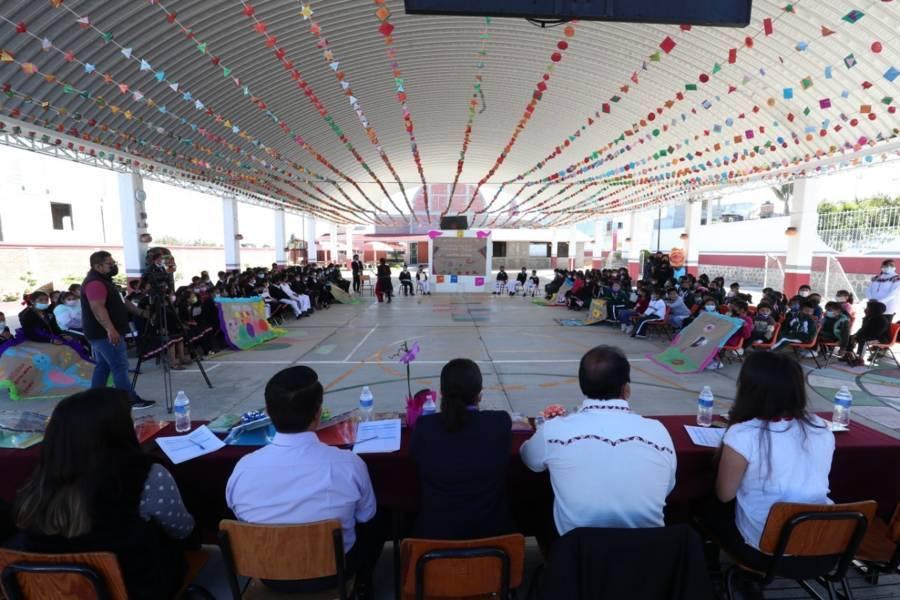 Inauguran instalaciones del centro de educación indígena unitaria “Kueyopol”