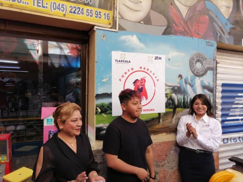 Instala IEM cuatro puntos naranja en el municipio de Zacatelco 