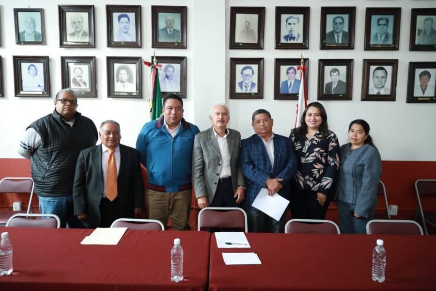 Acuerdan trabajo conjunto en favor de la educación Ayuntamiento de Chiautempan y  Cobat
