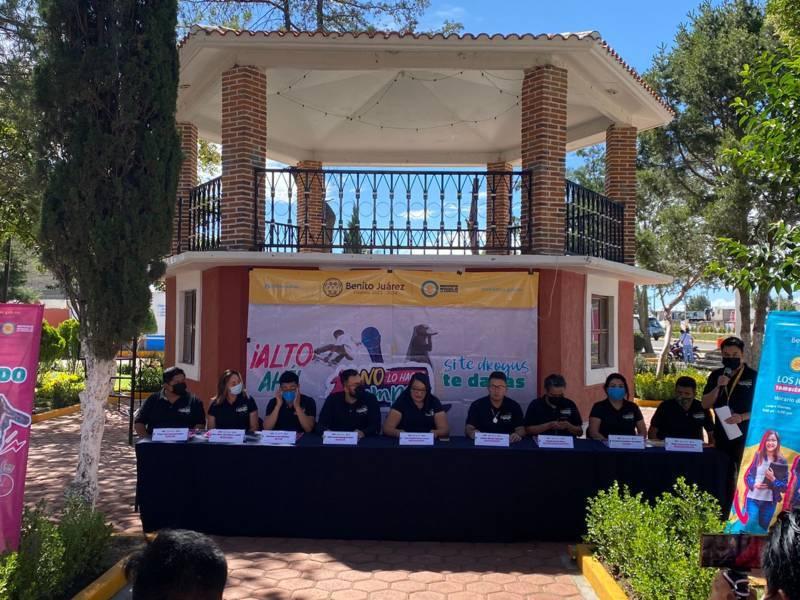 No lo hagas compa; ambiciosa campaña contra adicciones en Benito Juárez 