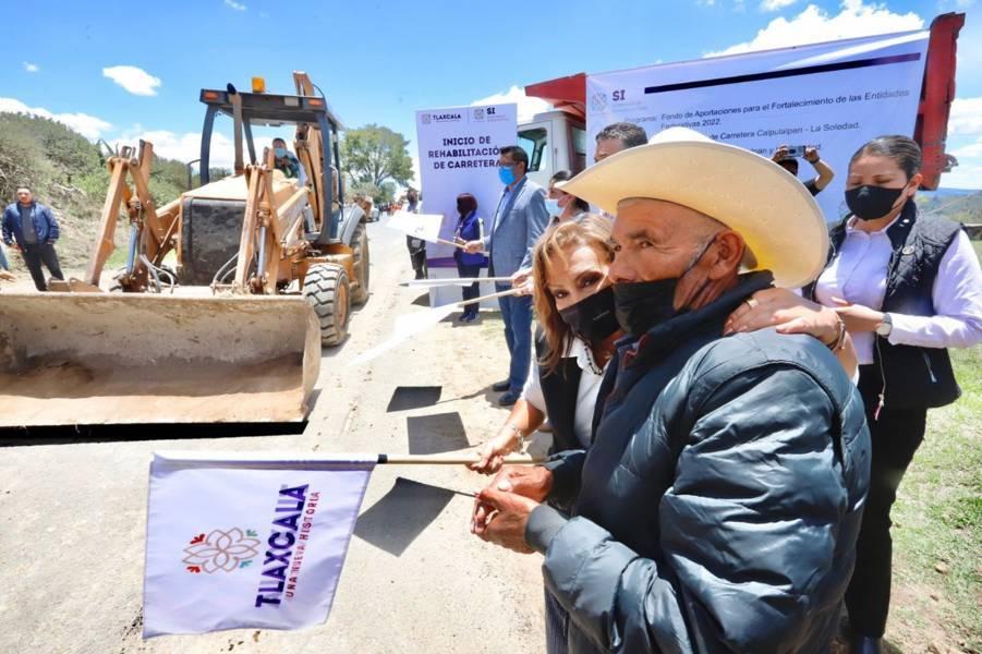 Se rehabilitará carreteras de la zona poniente de Tlaxcala con 39.9 mdp
