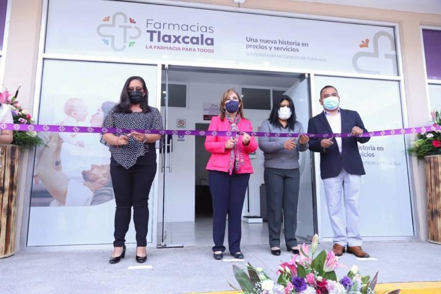 Inauguró Lorena Cuéllar sucursal de farmacia de pensiones civiles en Apetatitlán