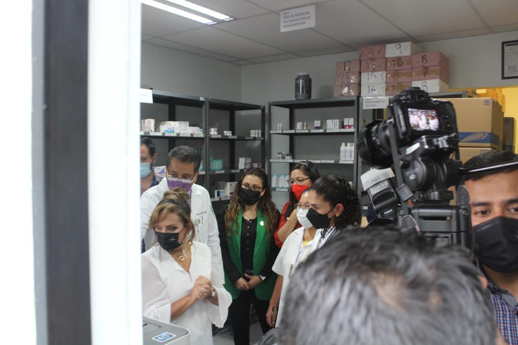 La gobernadora, Lorena Cuéllar presente en la verificación de medicamentos