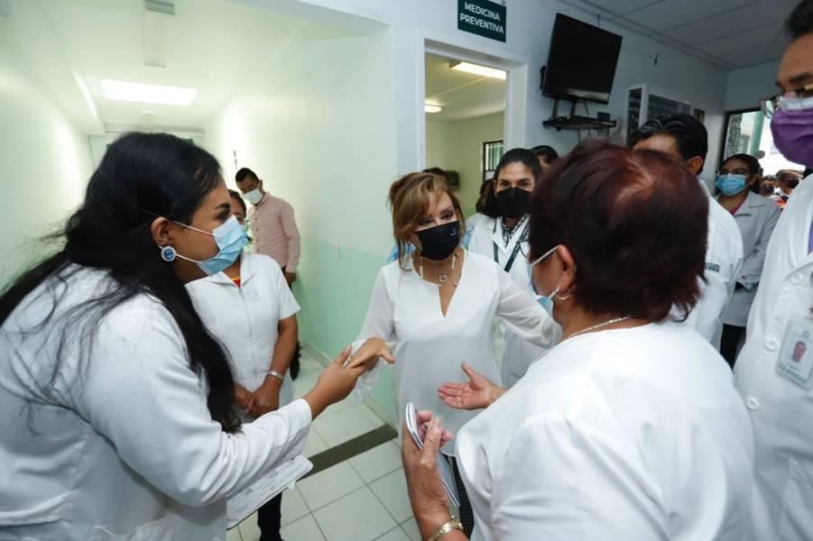 Entregó gobernadora medicamentos en hospital IMSS-BIENESTAR de Contla 