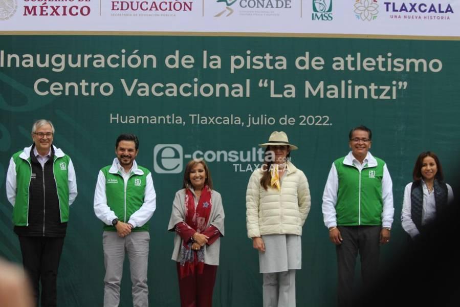 Inauguran pista de atletismo en el  Centro Vacacional “La Malintzi” 
