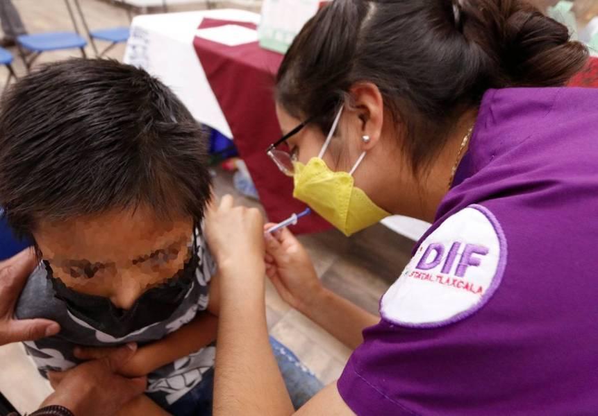 Participa SEDIF en jornada nacional de vacunación anti Covid para niñas y niños