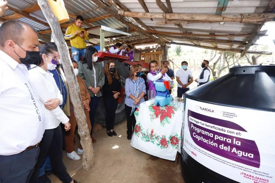 Arranca programa de captación de agua pluvial para familias vulnerables en Tlaxco