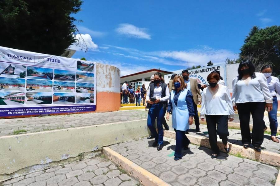 Pone en marcha gobernadora trabajos de rehabilitación del CAM 1 de Tlaxcala