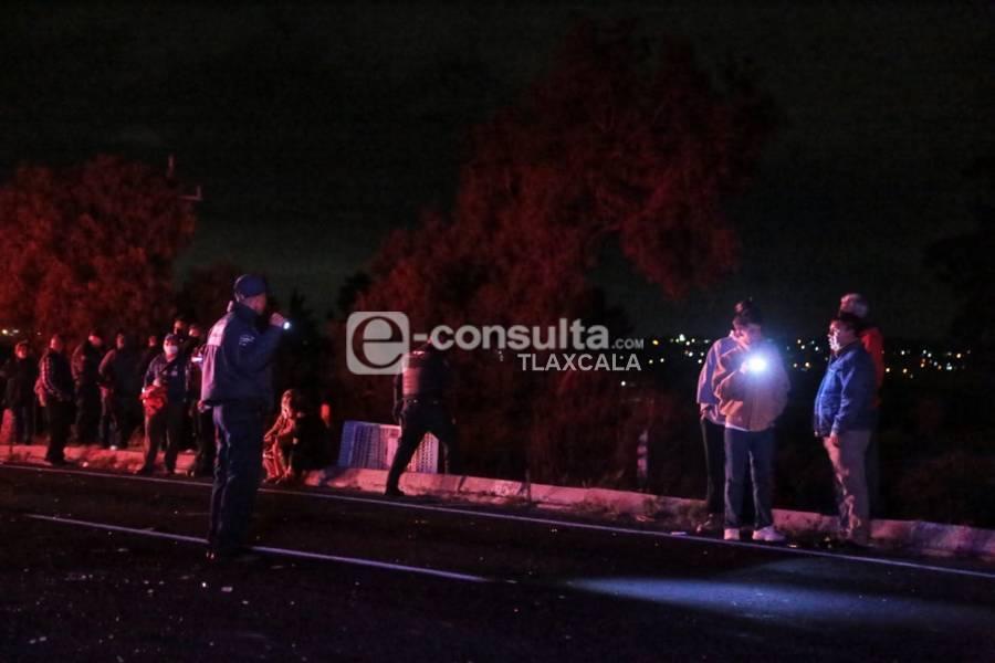 Aparatoso accidente deja una mujer muerta en la autopista Texmelucan-Tlaxcala