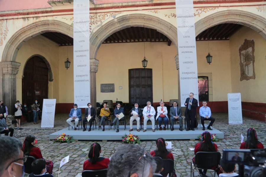 Celebran primer aniversario de la inscripción ante la Unesco del ex convento de San Francisco
