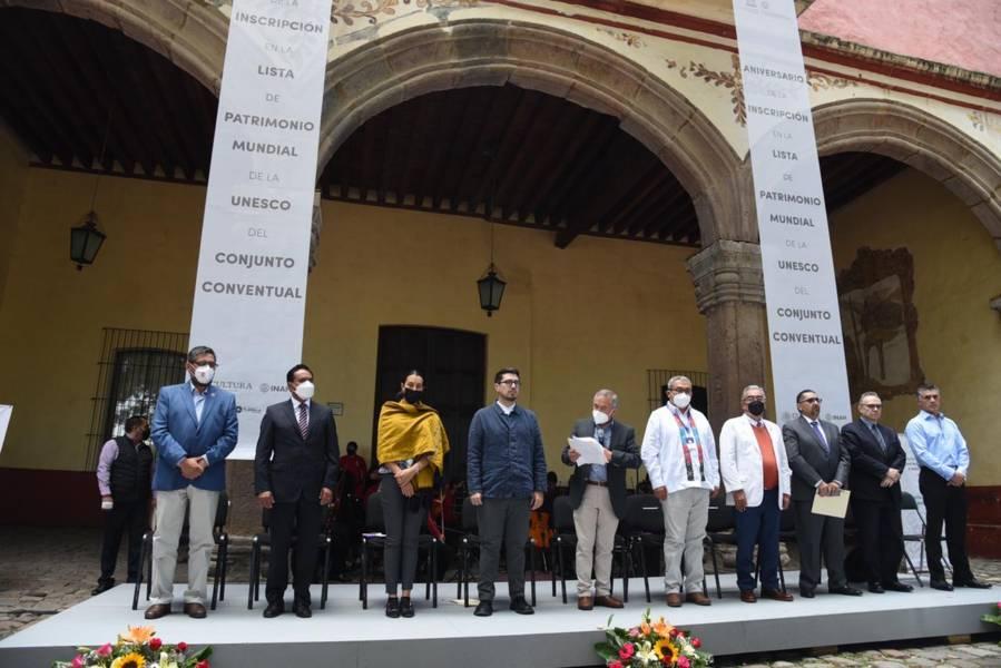 Participa Ayuntamiento de Tlaxcala en la salvaguarda, protección y conservación del Conjunto Conventual a un año de declaratoria