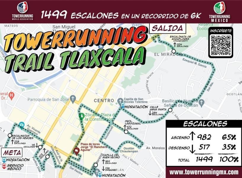 Tlaxcala Capital será anfitriona de la 6ª edición del Towerrunning Trail 2022