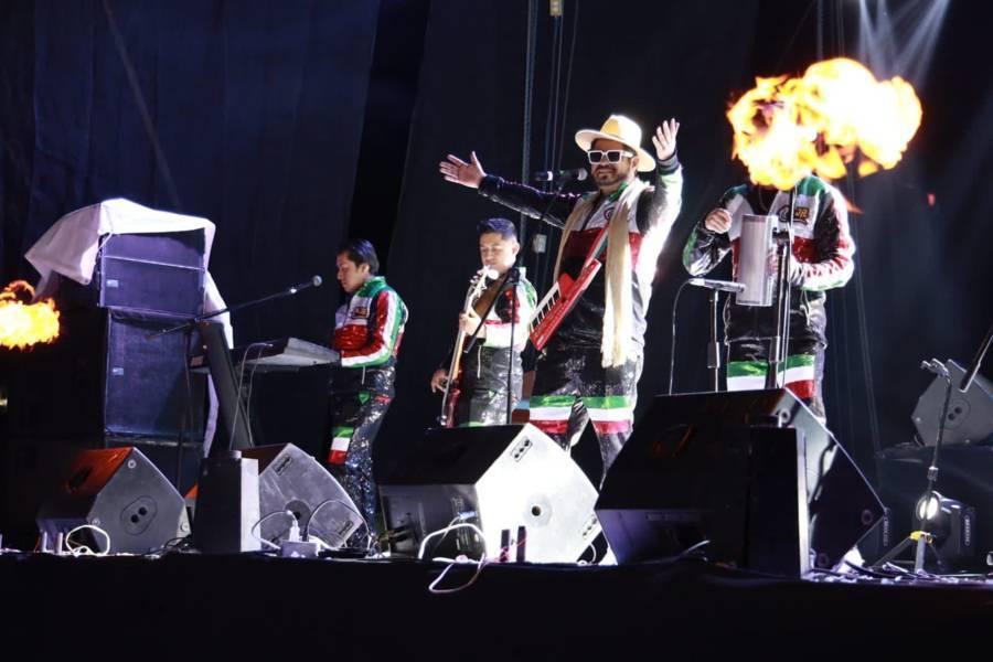 Se presentó “Mi Nueva Banda el Mexicano” en la Feria Chiautempan 2022. 