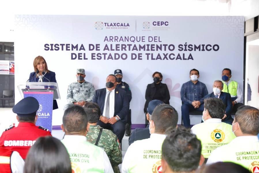 Tlaxcala, primer estado a nivel nacional en contar con un cerco antisísmico: Gobernadora Lorena Cuéllar