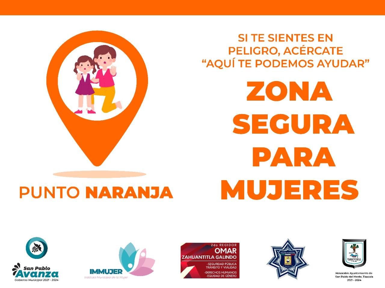 El Ayuntamiento de San Pablo del Monte implementa puntos naranja