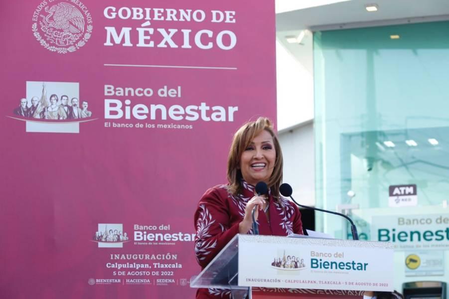 Presidente AMLO y Gobernadora Lorena Cuéllar inauguran Banco del Bienestar en Calpulalpan