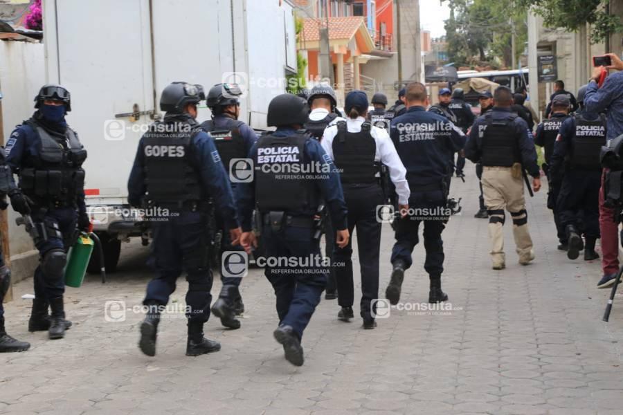 Rescatan a ladrón de ser linchado en Huactzinco; hay 5 detenidos