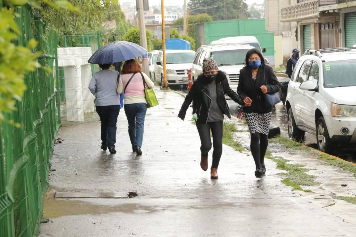 ¡Saquen los paraguas! Lluvia en Chiautempan 