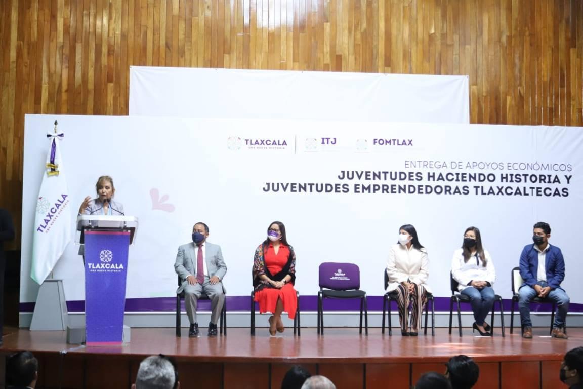 Entregó Gobernadora Lorena Cuéllar incentivos económicos a 11 organizaciones juveniles 