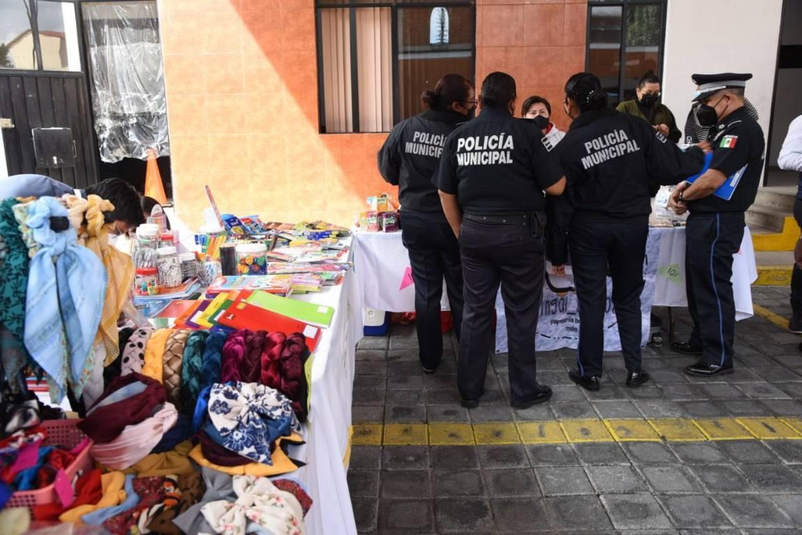 Realizan feria de descuentos para elementos de la Policía Municipal de Tlaxcala