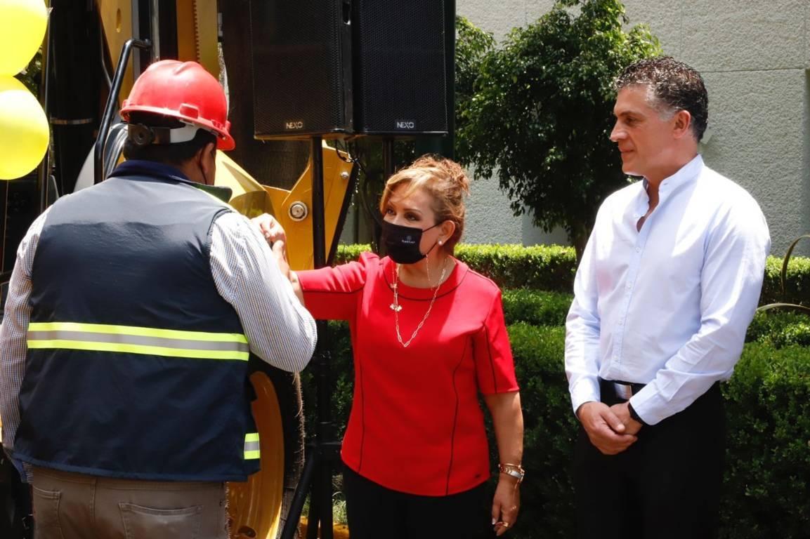 Entregó Gobernadora Lorena Cuéllar 32.4 mdp en maquinaria a la SI 