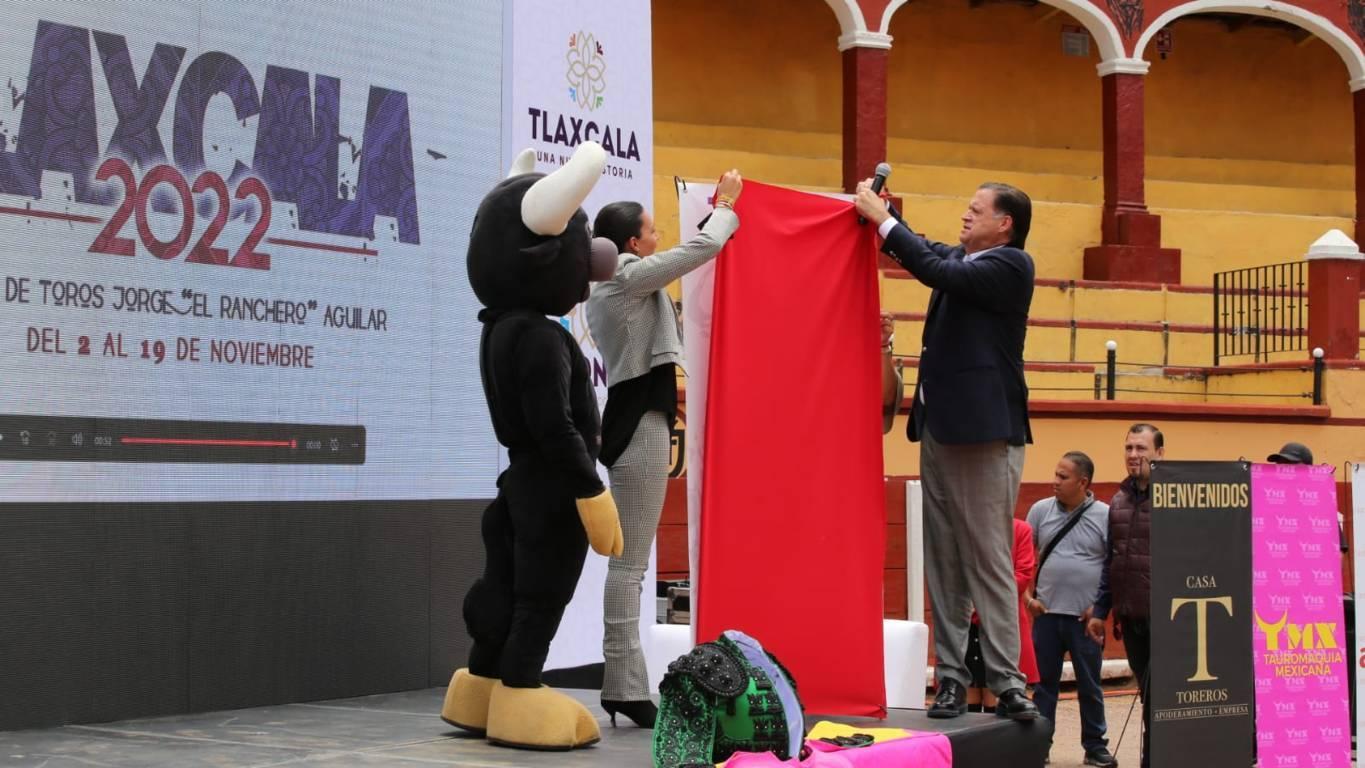 Presentan cartel taurino y el palenque de  la Feria Tlaxcala 2022
