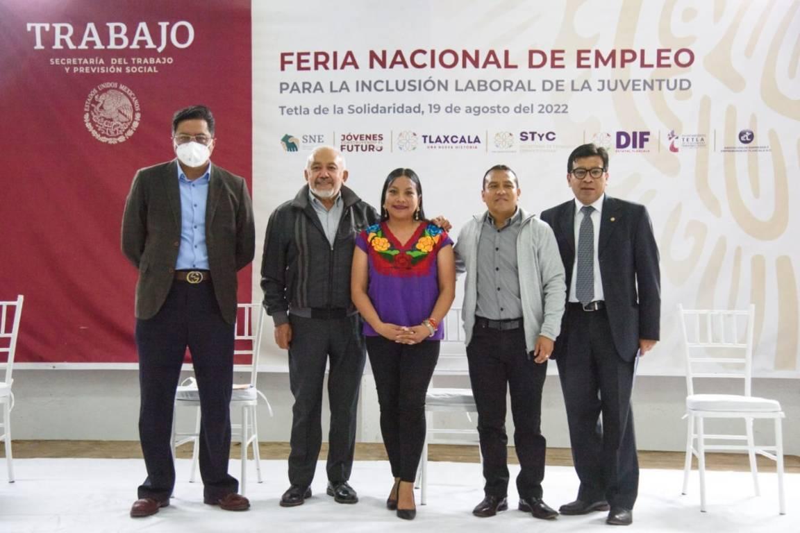 Realizaron Quinta Feria Nacional del Empleo para la inclusión de jóvenes en Tetla