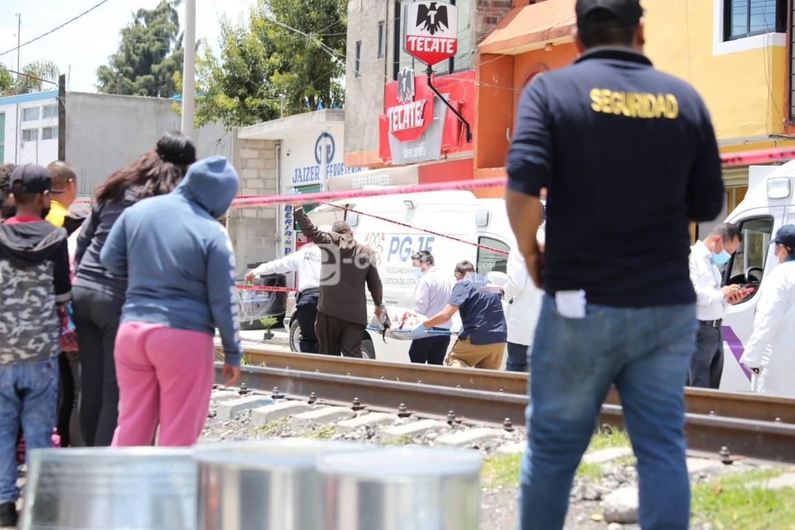 Muere mujer al ser atropellada por el tren en Chiautempan 