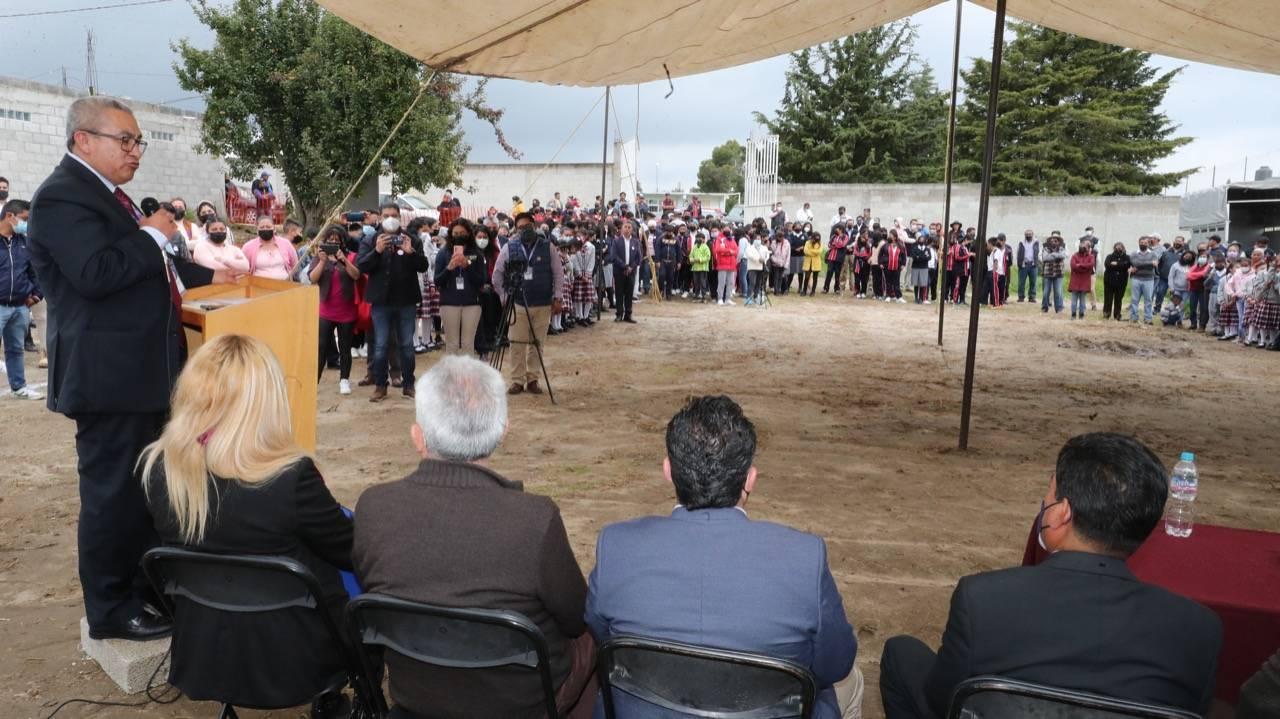 Gobierno destina 3.7 mdp para construcción de la primaria “Lázaro Cárdenas” de Chiautempan