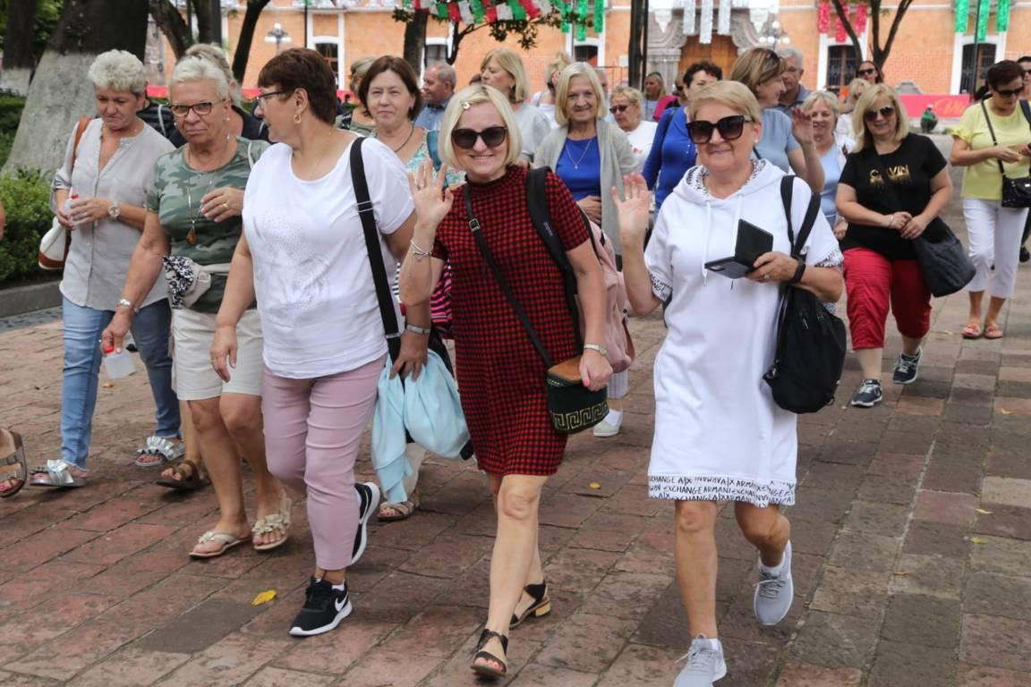 Turistas polacos visitan la capital 