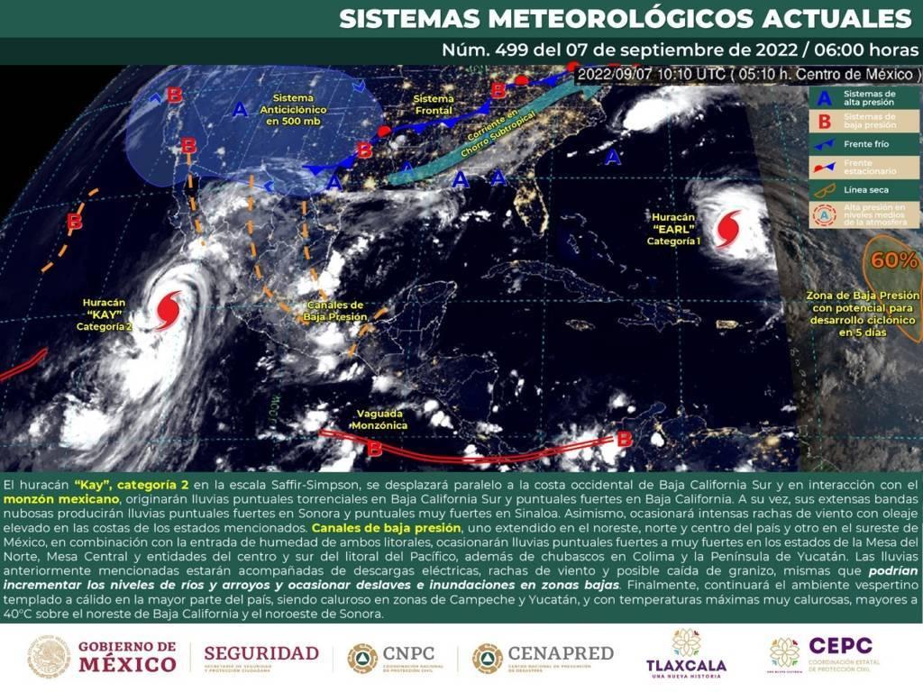 Tlaxcala tendrá lluvias fuertes; extreme precauciones: CEPC