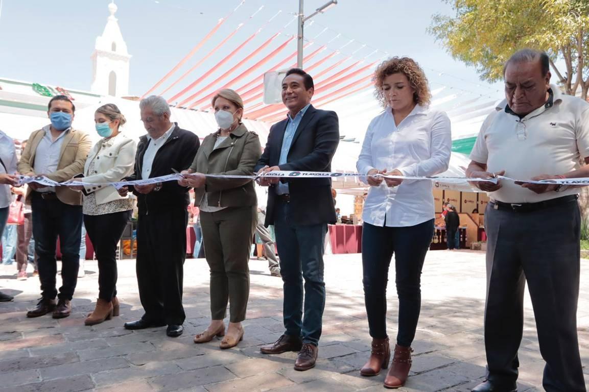 Inaugura Jorge Corichi, el pabellón artesanal en el centro histórico de Tlaxcala