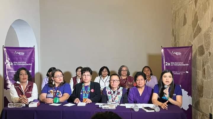 Representación feminista en la 4t visita Tlaxcala: Mujeres Morena República