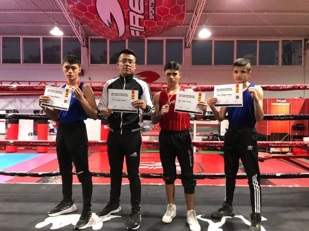 Púgiles con formación en el gimnasio Fire Sports consiguen medallas de oro para Tlaxcala 
