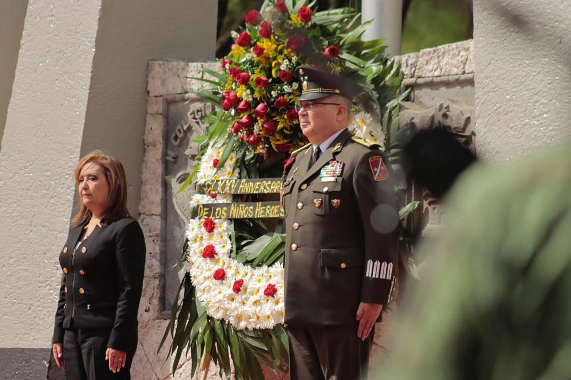 Preside gobernadora Lorena Cuéllar el 175 aniversario de la gesta heróica de los niños Héroes de Chapultepec 