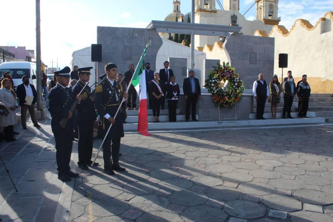 En Contla, honran la memoria del coronel Felipe Santiago Xicoténcatl, a 175 años de su gesta heroica